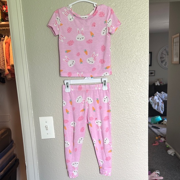 Lily & Dan Other - Charming Pink Bunny Pajama Set for Kids